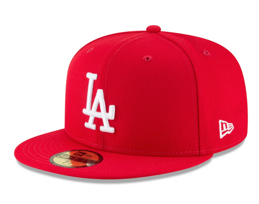 Men's Los Angeles Dodgers New Era Red 59FIFTY Fitted Hat