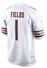 Chicago Bears Justin Fields Mens Nike White Replica Game Jersey - Pro Jersey Sports