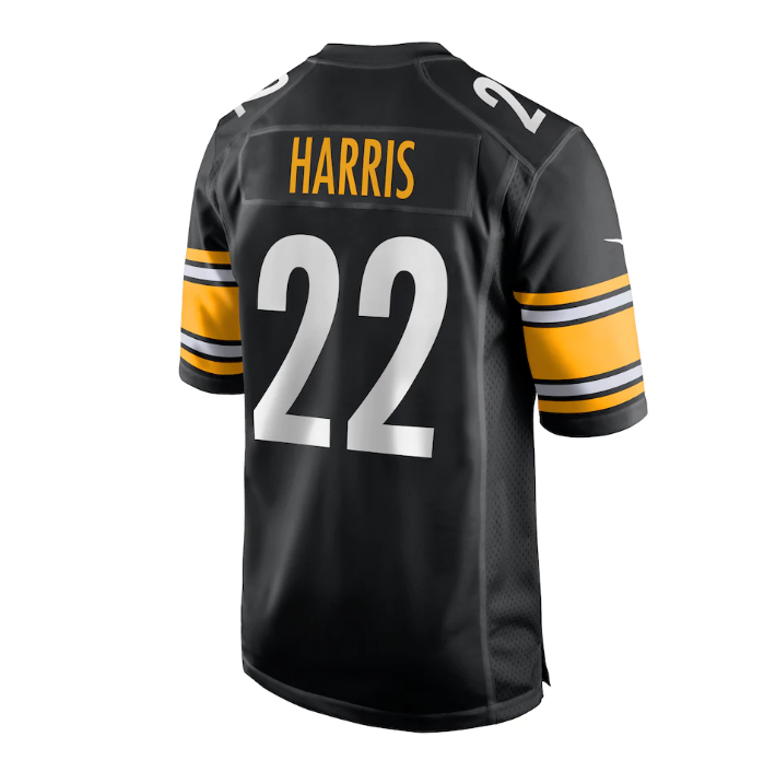 Youth Pittsburgh Steelers Najee Harris Nike Black Game Jersey