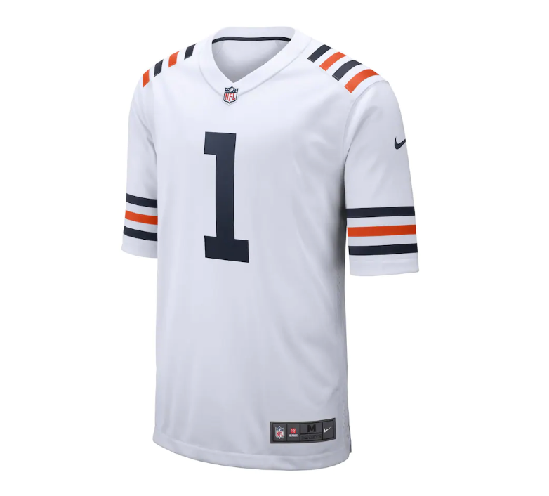 Justin Fields Chicago Bears Youth White Alternate 1936 Classic Game Jersey