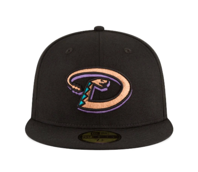 Men's Arizona Diamondbacks New Era Black 2001 World Series Wool 59FIFTY Fitted Hat