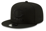 Chicago Bears New Era Black On Black Primary Logo Basic 9FIFTY Adjustable Hat - Black - Pro Jersey Sports