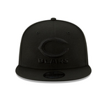 Chicago Bears New Era Black On Black Primary Logo Basic 9FIFTY Adjustable Hat - Black - Pro Jersey Sports