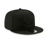 Chicago Bears New Era Black On Black Primary Logo Basic 9FIFTY Adjustable Hat - Black - Pro Jersey Sports
