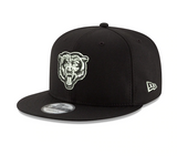 Chicago Bears New Era Black and White 9FIFTY Adjustable Hat - Black - Pro Jersey Sports