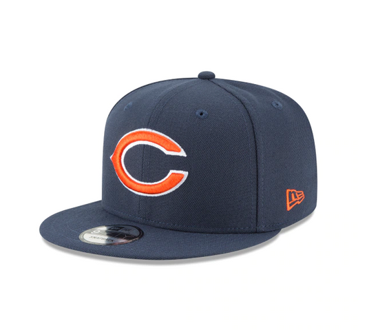 Chicago Bears New Era Navy Basic 9FIFTY Adjustable Snapback Hat