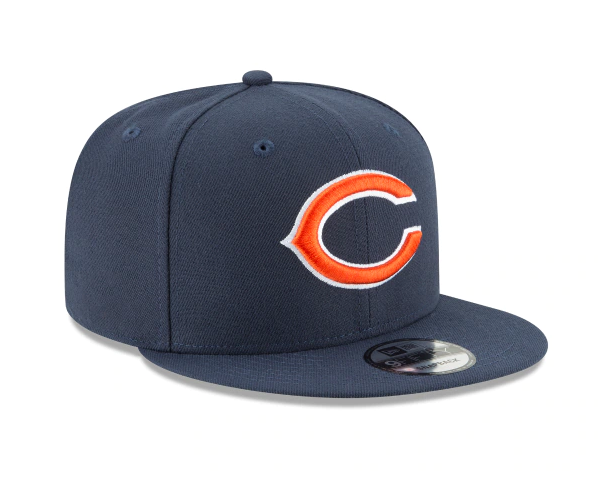 Chicago Bears New Era Navy Basic 9FIFTY Adjustable Snapback Hat