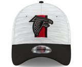 Men's Atlanta Falcons New Era Gray/Black 2021 NFL Training Camp Official 39THIRTY Flex Hat - Pro Jersey Sports