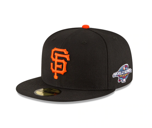 San Francisco Giants New Era 2002 World Series Wool 59FIFTY Fitted Hat - Black
