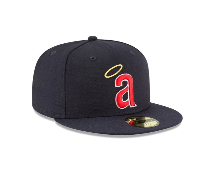 Men's California Angels New Era Navy 1971 Cooperstown Collection Wool 59FIFTY Fitted Hat