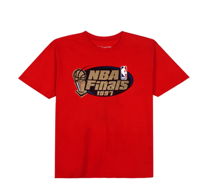 Men's Chicago Bulls Red 1997 NBA Finals Mitchell & Ness T-Shirt