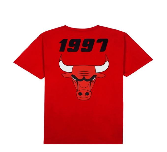 Men's Chicago Bulls Red 1997 NBA Finals Mitchell & Ness T-Shirt