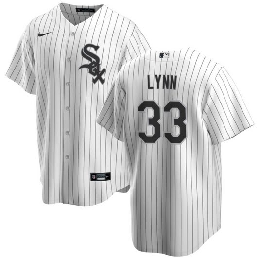 NIKE Men's Lance Lynn Chicago White Sox Home White Premium Stitch Replica Jersey
