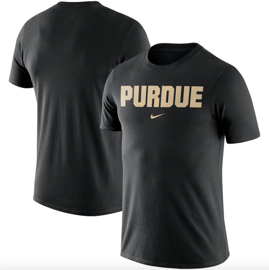 Purdue Boilermakers Nike Essential Wordmark T-Shirt – Black