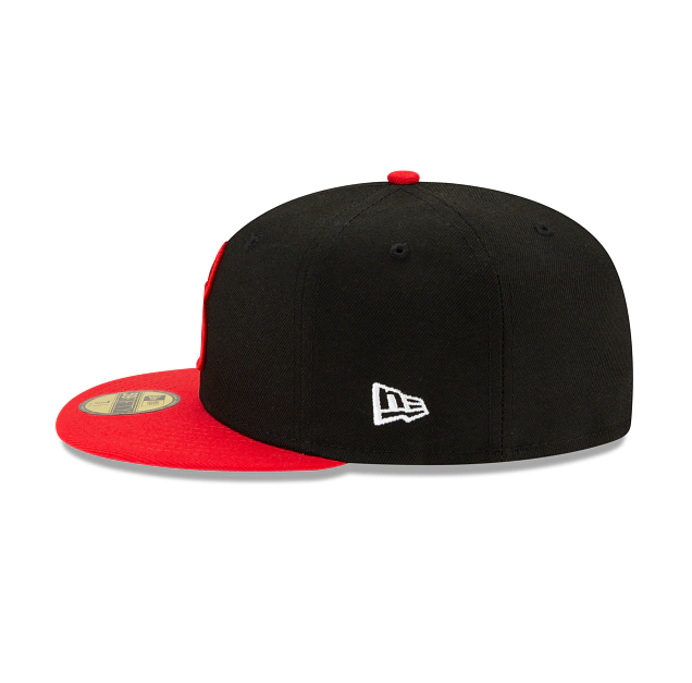 Men's Chicago Bulls NBA 2021 Draft New Era Black and Red 59FIFTY Fitted Hat - Pro Jersey Sports