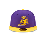 Men's Los Angeles Lakers NBA 2021 Draft New Era Purple and Gold 59FIFTY Fitted Hat - Pro Jersey Sports