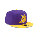 Men's Los Angeles Lakers NBA 2021 Draft New Era Purple and Gold 59FIFTY Fitted Hat - Pro Jersey Sports