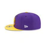 Men's Los Angeles Lakers NBA 2021 Draft New Era Purple and Gold 59FIFTY Fitted Hat - Pro Jersey Sports