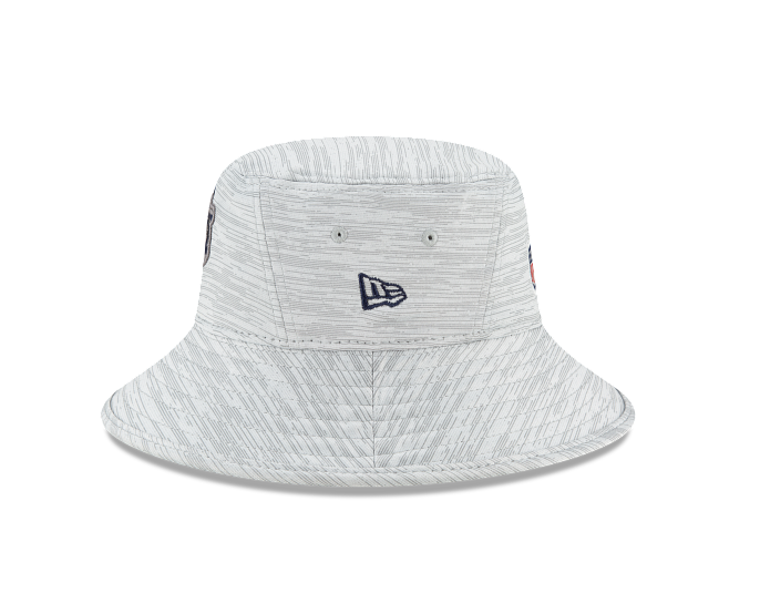 Chicago Bears 2021 Training Camp Gray Historic Logo Bucket Hat By New Era