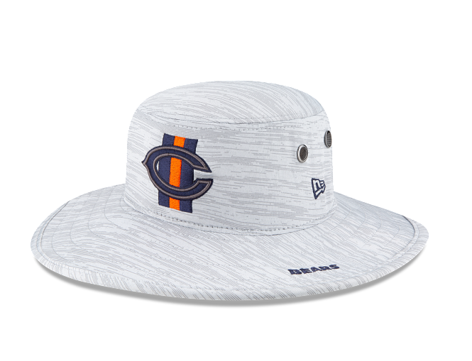 Chicago Bears 2021 Training Camp Gray Primary Logo Pan Bucket Hat By New Era