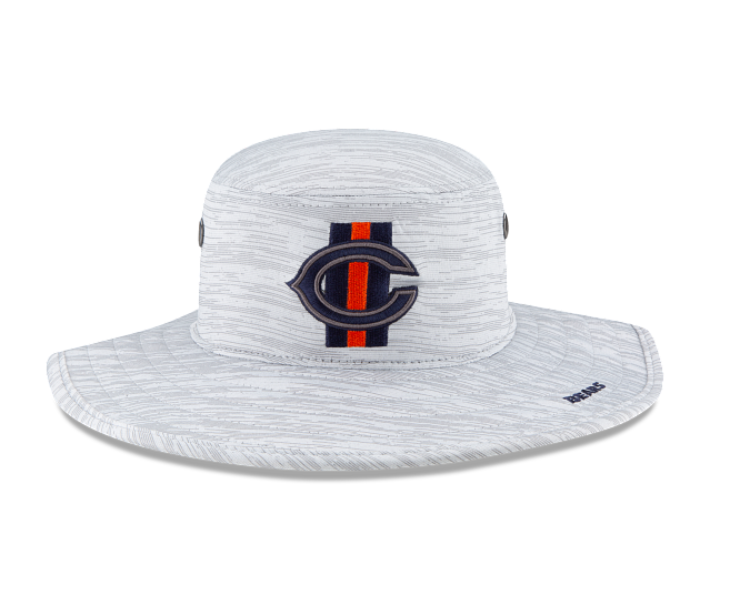 Chicago Bears 2021 Training Camp Gray Primary Logo Pan Bucket Hat By New Era