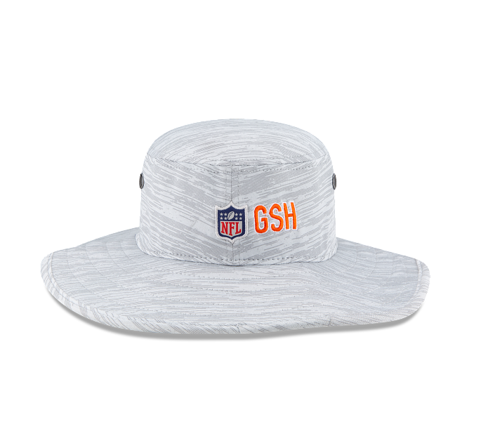 Chicago Bears 2021 Training Camp Gray B Logo Pan Bucket Hat By New Era