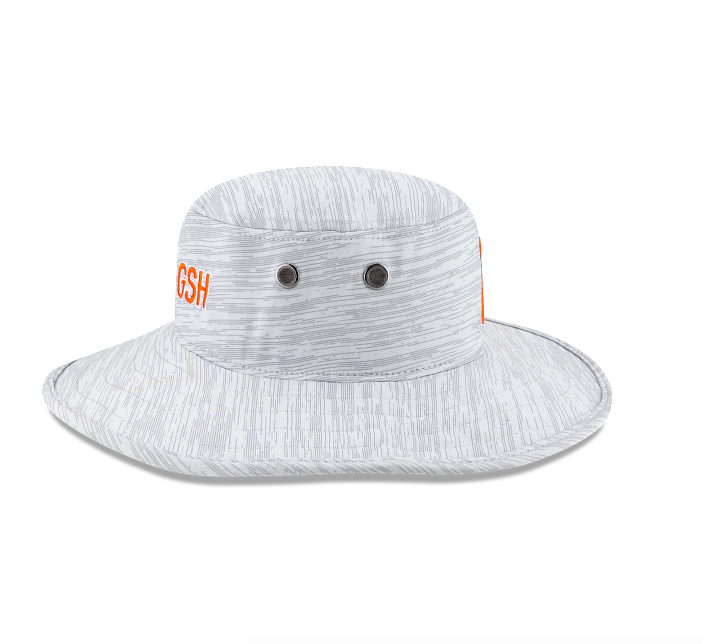 Chicago Bears 2021 Training Camp Gray B Logo Pan Bucket Hat By New Era