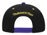 Men's Mitchell & Ness Purple/Black Los Angeles Lakers Hardwood Classics Reload 2.0 Snapback Adjustable Hat - Pro Jersey Sports