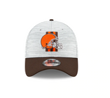 Cleveland Browns 2021 Training Camp On Field Gray/Brown New Era 39THIRTY Flex Fit Hat - Pro Jersey Sports