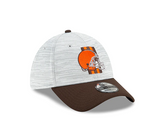 Cleveland Browns 2021 Training Camp On Field Gray/Brown New Era 39THIRTY Flex Fit Hat - Pro Jersey Sports