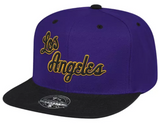 Men's Mitchell & Ness Purple/Black Los Angeles Lakers Hardwood Classics Reload 2.0 Fitted Hat - Pro Jersey Sports