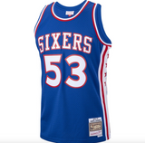 Men's Mitchell & Ness Darryl Dawkins Royal Philadelphia 76ers 1976-77 Hardwood Classics Swingman Player Jersey - Pro Jersey Sports