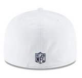Dallas Cowboys NFL New Era White and Navy 59FIFTY Fitted Hat - Pro Jersey Sports