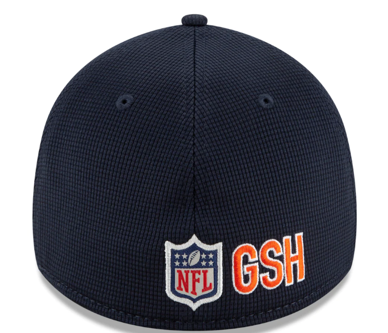 Men's Chicago Bears New Era Navy 2021 NFL Sideline Home B 39THIRTY Flex Hat