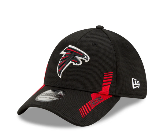 Men's Atlanta Falcons New Era Black 2021 NFL Sideline Home 39THIRTY Flex Hat - Pro Jersey Sports