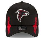 Men's Atlanta Falcons New Era Black 2021 NFL Sideline Home 39THIRTY Flex Hat - Pro Jersey Sports