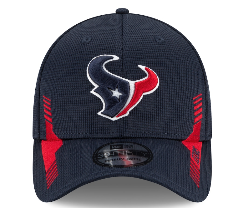 Men's Houston Texans New Era Navy 2021 NFL Sideline Home 39THIRTY Flex Hat