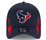 Men's Houston Texans New Era Navy 2021 NFL Sideline Home 39THIRTY Flex Hat - Pro Jersey Sports
