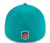 Men's Miami Dolphins New Era Aqua 2021 NFL Sideline Home 39THIRTY Flex Hat - Pro Jersey Sports