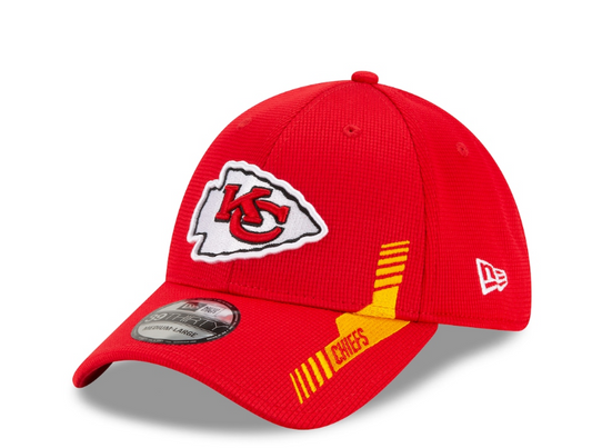 Men's Kansas City Chiefs New Era Red 2021 NFL Sideline Home 39THIRTY Flex Hat - Pro Jersey Sports