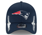 Men's New England Patriots New Era Navy 2021 NFL Sideline Home 39THIRTY Flex Hat - Pro Jersey Sports