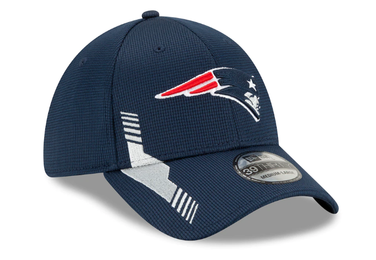 Men's New England Patriots New Era Navy 2021 NFL Sideline Home 39THIRTY Flex Hat - Pro Jersey Sports