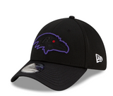 Men's Baltimore Ravens New Era Black 2021 NFL Sideline Road 39THIRTY Flex Hat - Pro Jersey Sports