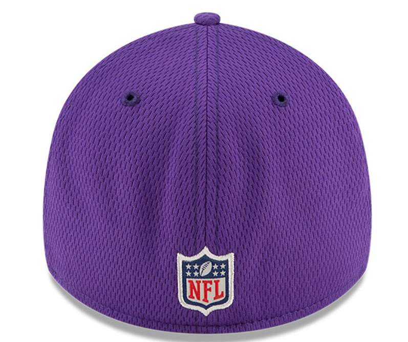 Men's Minnesota Vikings New Era Purple/Black 2021 NFL Sideline Road 39THIRTY Flex Hat - Pro Jersey Sports