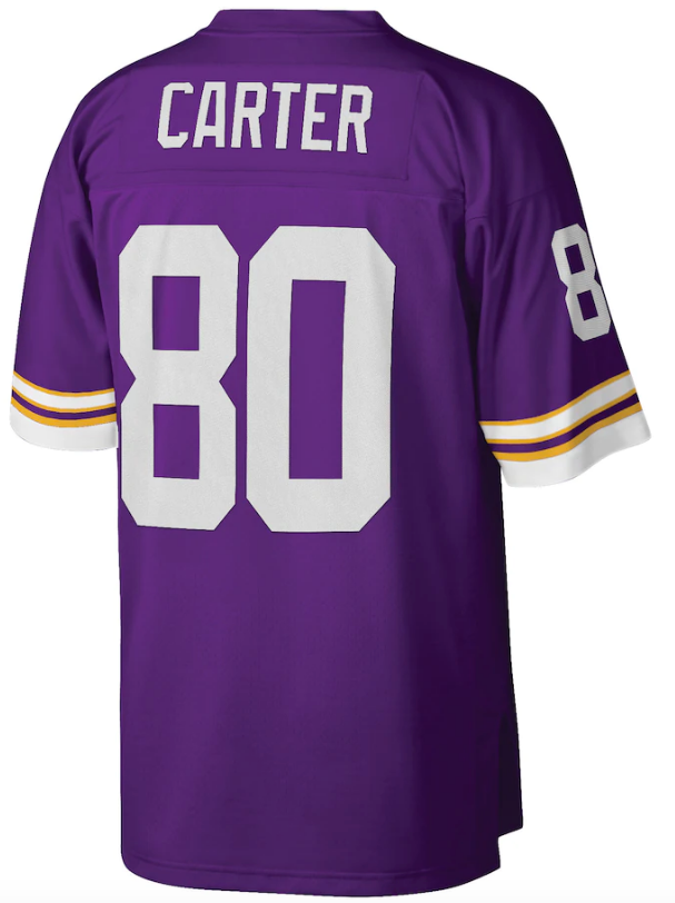 Men's Minnesota Vikings Cris Carter Mitchell & Ness Purple 1998 Legacy Replica Jersey - Pro Jersey Sports