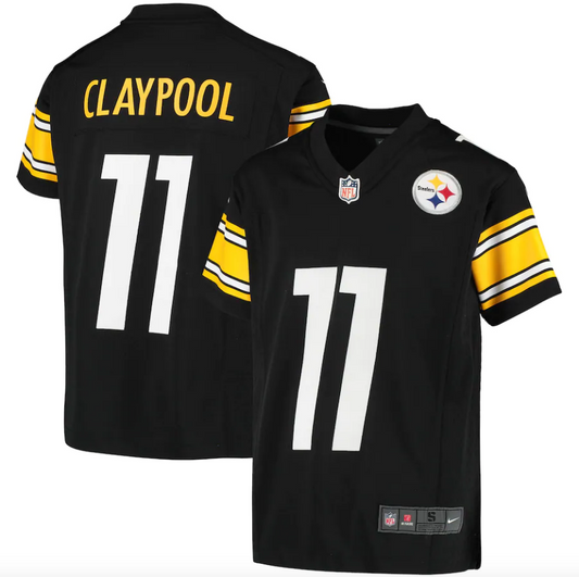 Youth Pittsburgh Steelers Chase Claypool Nike Black Game Jersey
