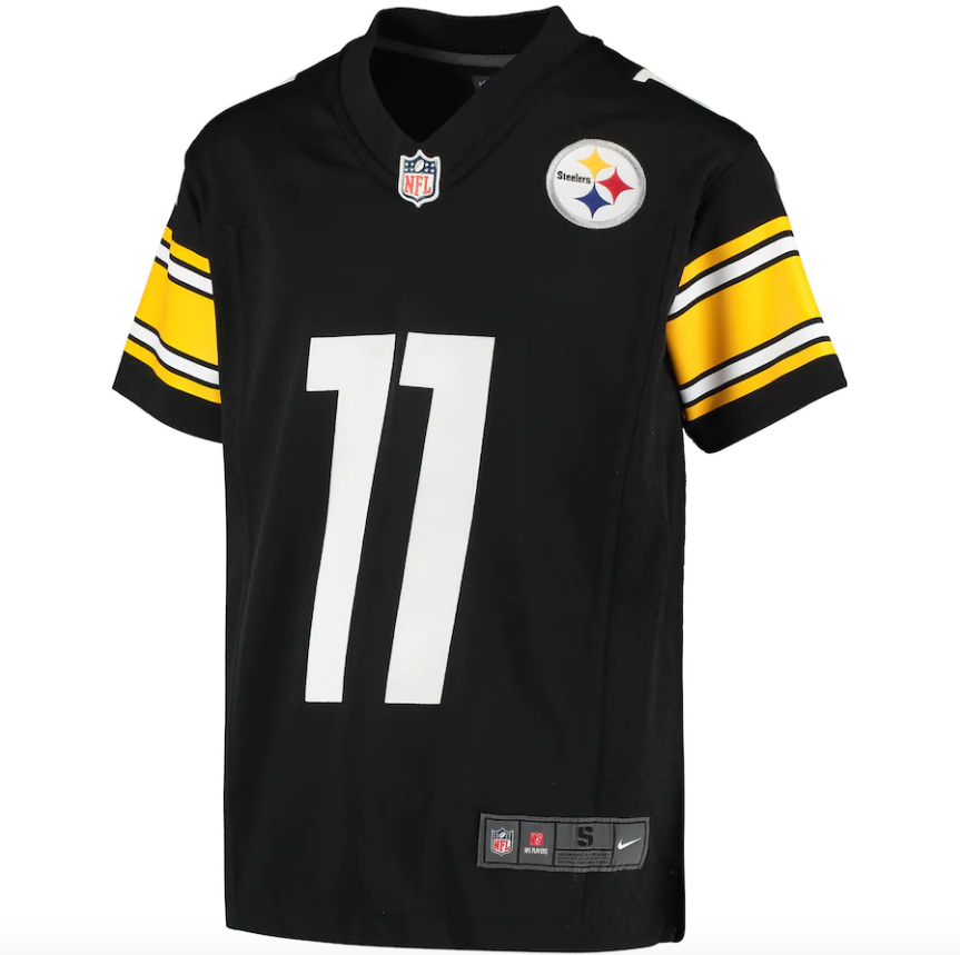 Youth Pittsburgh Steelers Chase Claypool Nike Black Game Jersey
