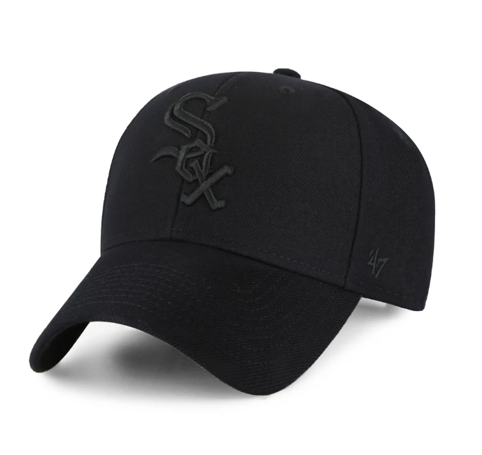 Chicago White Sox MLB '47 Brand 2005 World Series Tonal Black Sure Shot MVP Adjustable Hat