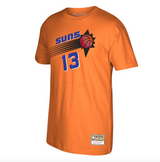 Men's Mitchell & Ness Steve Nash Orange Phoenix Suns Reload 2.0 Name & Number T-Shirt - Pro Jersey Sports