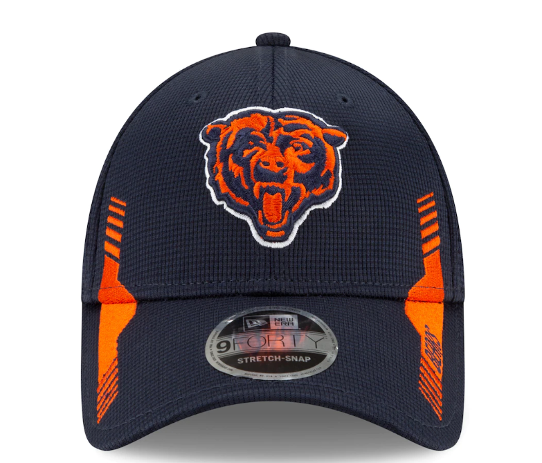 Men's Chicago Bears New Era Navy 2021 NFL Sideline Home 9FORTY Adjustable Hat